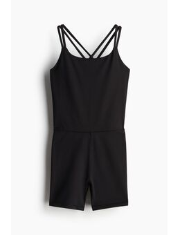 H & M - Sportbodysuit met korte pijpen van DryMove™ - Zwart