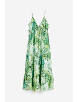 H & M - Maxi-jurk met drawstrings - Groen