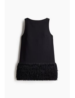 H & M - Mini-jurk met franje - Zwart