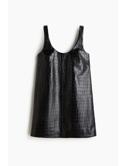 H & M - Mini-jurk met krokodessin - Zwart