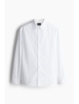 H & M - Overhemd van pimakatoen - Slim Fit - Wit