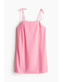 H & M - Jurk met strikbandjes - Roze