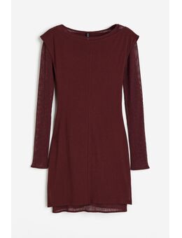 H & M - Dubbellaagse bodyconjurk - Rood