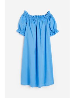 H & M - Off-the-shoulderjurk - Blauw