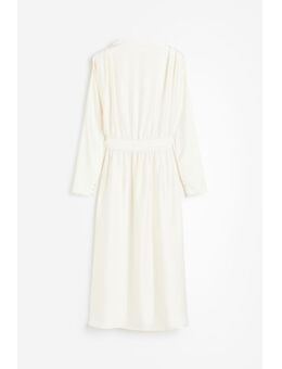 H & M - Nauwsluitende satijnen jurk - Wit