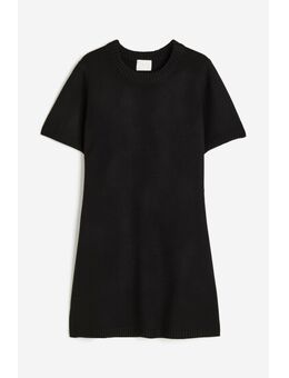 H & M - Gebreide mini-jurk - Zwart