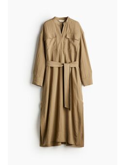 H & M - Utilityjurk met strikceintuur - Beige