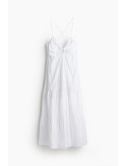 H & M - Jurk met broderie anglaise - Wit