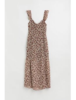 H & M - Jurk van chiffon - Beige