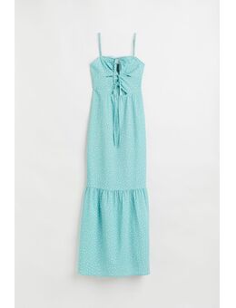 H & M - Maxi-jurk met cutout - Turquoise
