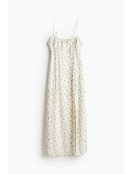 H & M - Midi-jurk met drawstring - Wit