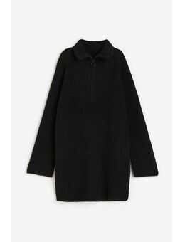 H & M - Oversized ziptop-jurk - Zwart