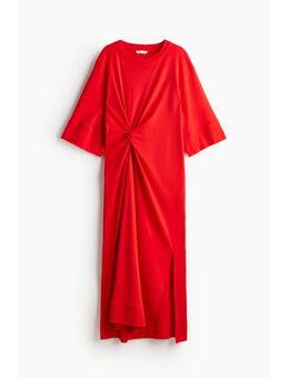 H & M - T-shirtjurk met gedraaid detail - Rood