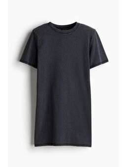 H & M - T-shirtjurk met schoudervullingen - Zwart