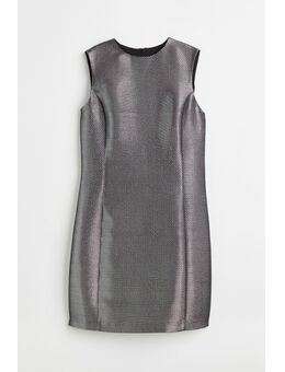 H & M - Nauwsluitende, mouwloze jurk - Grijs