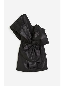 H & M - Mini-jurk met strik - Zwart