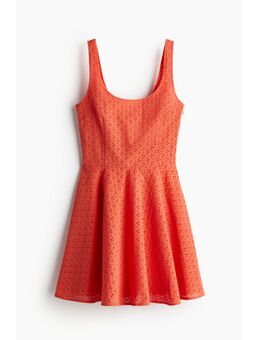 H & M - Jurk met broderie anglaise - Oranje