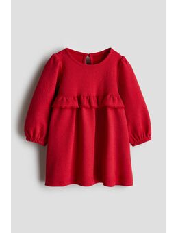 H & M - Jurk met volants - Rood