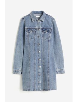 H & M - Jurk van katoenen denim - Blauw