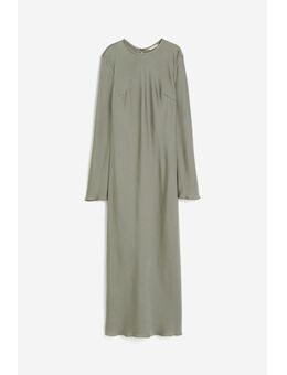 H & M - Midi-jurk met lange mouwen - Groen