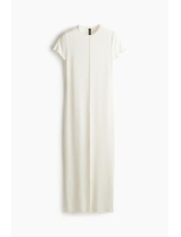 H & M - Bodyconjurk met overlockte details - Wit