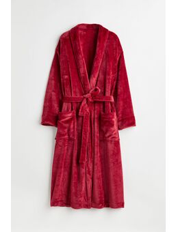 H & M - Fleece ochtendjas - Rood