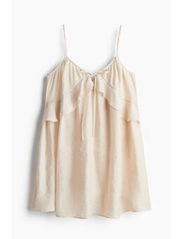 H & M - Jurk van modalmix met volants - Beige