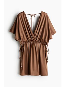 H & M - Strandjurk met V-hals - Beige