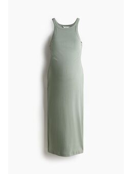 H & M - MAMA Jurk van ribtricot - Groen