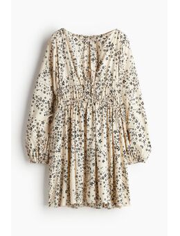 H & M - Jurk met drawstrings - Beige