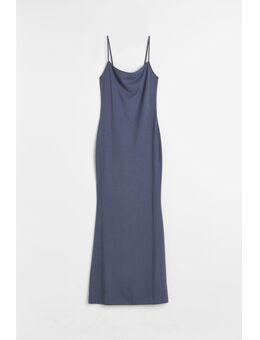 H & M - Geribde jurk - Blauw