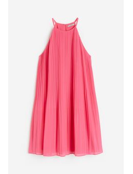 H & M - Plisséjurk van chiffon - Roze