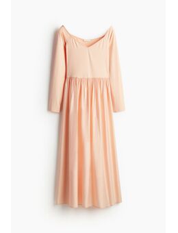 H & M - Off-the-shoulderjurk - Oranje