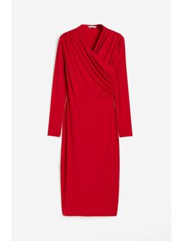 H & M - Gedrapeerde bodyconjurk - Rood