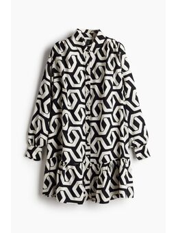 H & M - Oversized overhemdjurk - Zwart