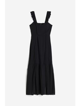 H & M - Open-backjurk van chiffon - Zwart