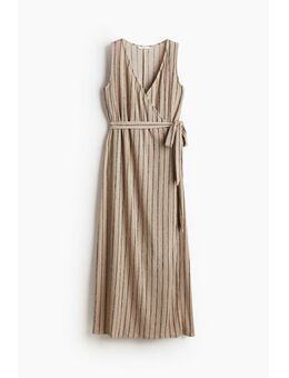 H & M - MAMA Voedingsjurk met overslag - Beige