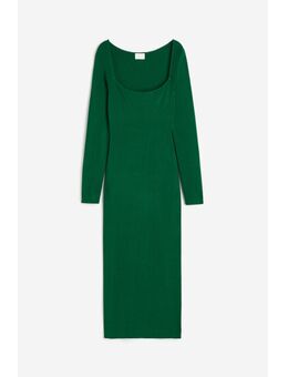 H & M - Bodyconjurk met vierkante hals - Groen