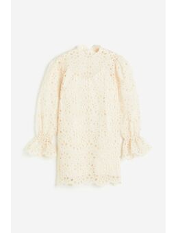 H & M - Jurk met broderie anglaise - Wit