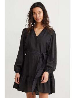 A-lijn-jurk, Zwart, Maat: 36