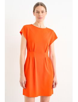 Fit & flare-jurk, Oranje, Maat: S