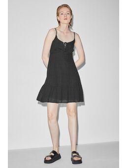 C&A -A-lijn-jurk, Zwart, Maat: 34