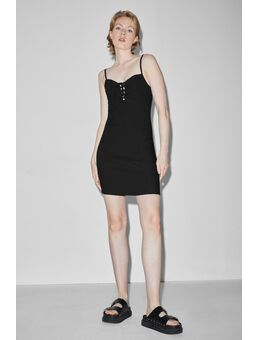 C&A -nauwsluitende jurk, Zwart, Maat: 34