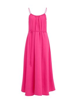 Dames jurk met ceintuur - Regular fit - Roze - Viscose - Maat: S
