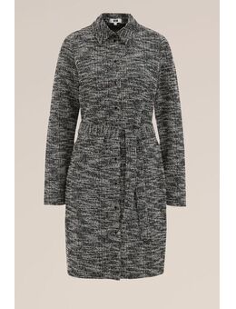 Dames boucle jurk - Regular fit - Wit - Maat: S