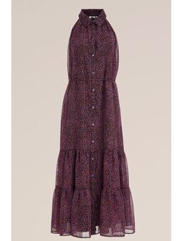 Dames maxi-jurk met glittergaren - Regular fit - Multikleur - Maat: XS