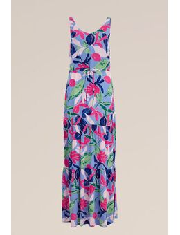 Dames maxi-jurk met dessin - Regular fit - Multikleur - Viscose - Maat: S