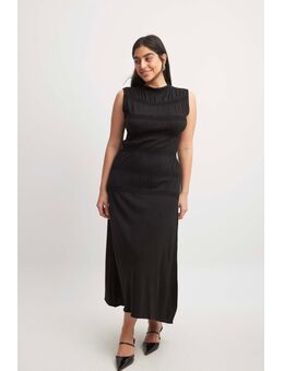 Gebreide midi-jurk - Black