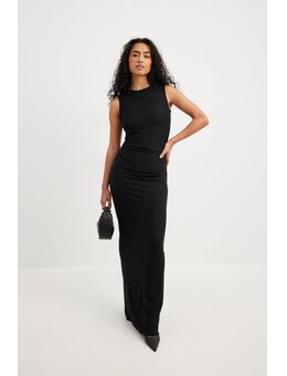 Jersey mouwloze maxi-jurk - Black