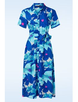 Olive Seychelles midi jurk in surf blauw